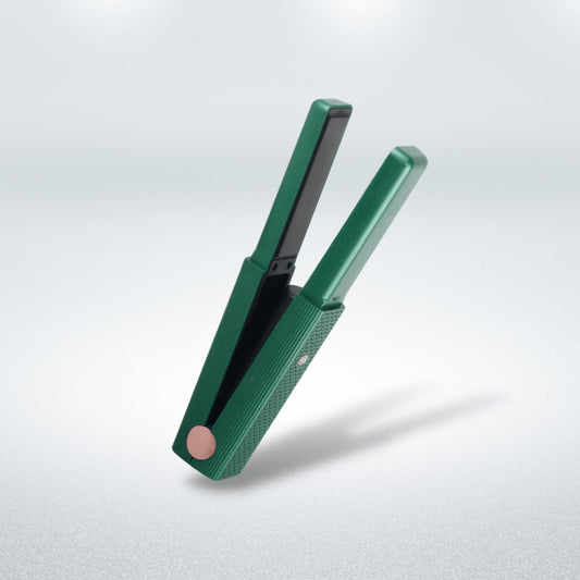 Image of Hair Straightener On-The-Go Emerald Green color from the side